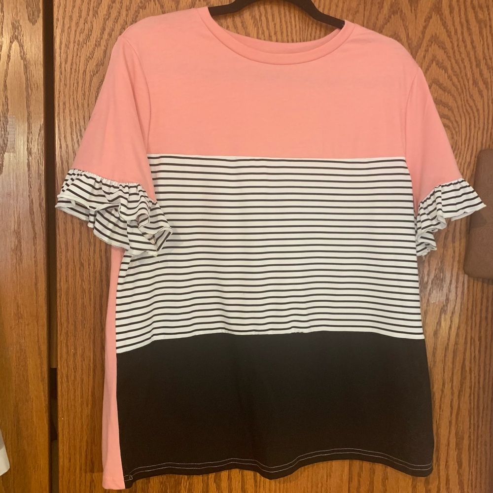 SHEIN Color Block Shirt